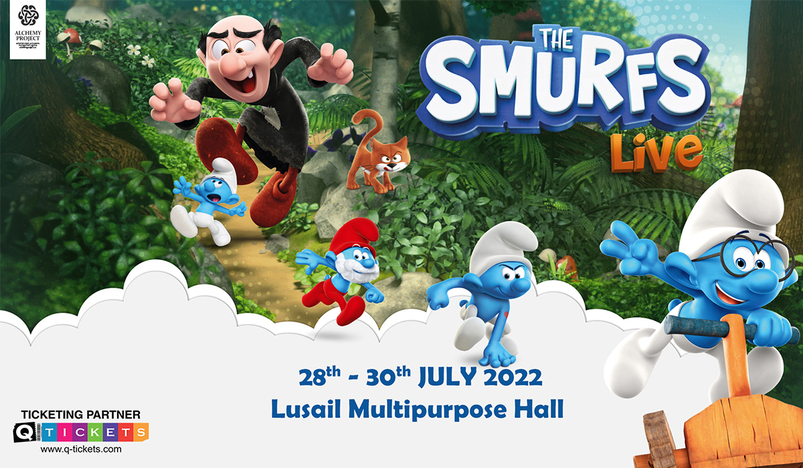 Smurfs Live in Qatar from July 28 to July 30